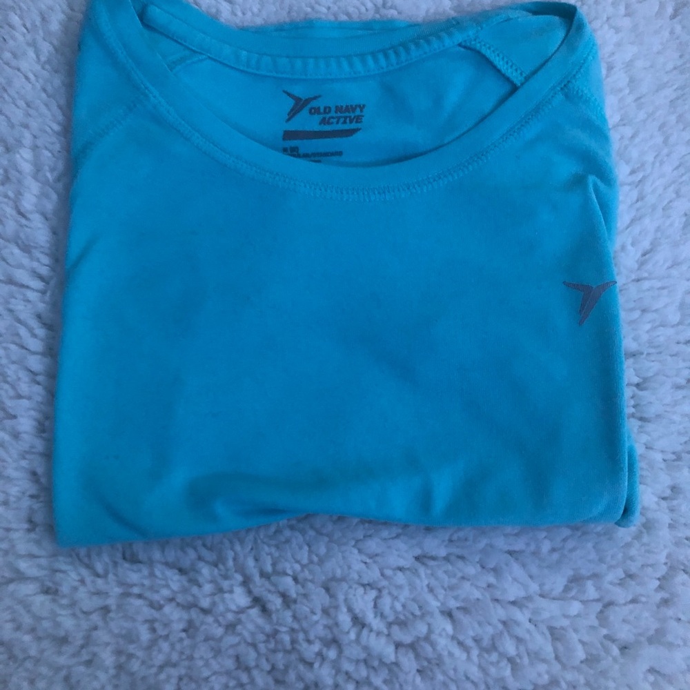 blue T-shirt